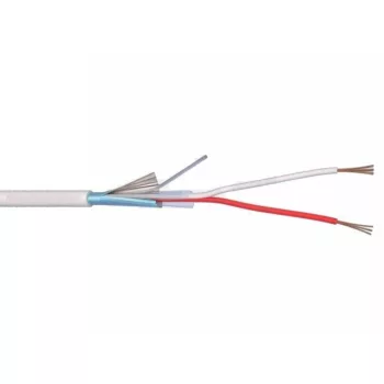 Li-Y(St)Y 2x0,22 mm2 fehér árnyékolt riasztókábel
