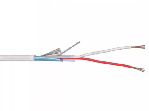 Li-Y(St)Y 2x0,22 mm2 fehér árnyékolt riasztókábel