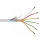 Riasztókábel (Li-Y(St)Y) 6x0,22 mm2 fehér sodrott réz PVC szigetelésű 300V kábel