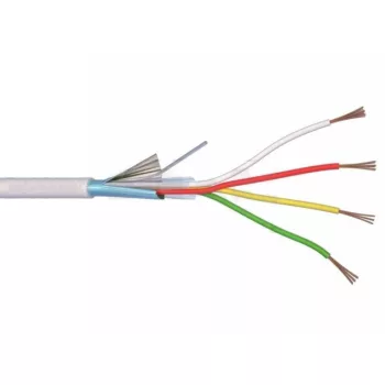 Li-XY(St)Y 2x0,5+2x0,22 mm2 fehér árnyékolt riasztókábel