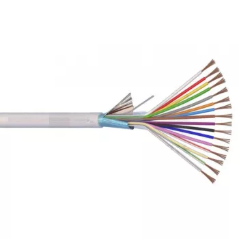 Li-XY(St)Y 2x0,5+8x0,22 mm2 fehér árnyékolt riasztókábel