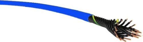 YSLY-JZ EB (árnyékolatlan gyújtószikramentes vezérlő ) 12x1,5 mm2 kék sodrott réz PVC szigetelésű 300/500V kábel