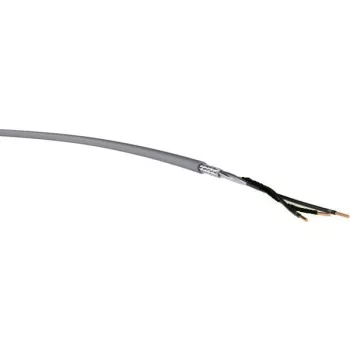 YSLCY-OZ 3x1,5 mm2 árnyékolt vezérlő kábel szürke PVC 300/500V