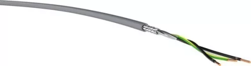 YSLCY-JZ 3x0,75 mm2 árnyékolt vezérlő kábel szürke PVC 300/500V