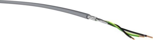 YSLCY-JZ (árnyékolt vezérlő ) 3x1 mm2 szürke sodrott réz PVC szigetelésű 300/500V kábel