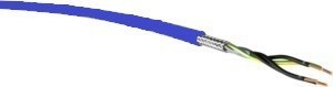 YSLCY-JZ EB (árnyékolt gyújtószikramentes vezérlő ) 3x1,5 mm2 kék sodrott réz PVC szigetelésű 300/500V kábel