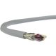 LiYCY (árnyékolt elektronikai) 2x1 mm2 szürke sodrott réz PVC szigetelésű 350V kábel