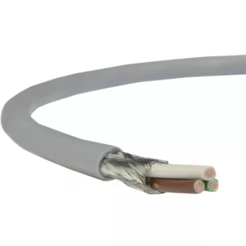 LiYCY 3x0,5 mm2 árnyékolt elektronikai kábel - szürke PVC 350V