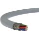 LiYCY (árnyékolt elektronikai) 6x0,5 mm2 szürke sodrott réz PVC szigetelésű 350V kábel