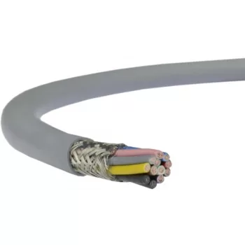 LiYCY 10x0,75 mm2 árnyékolt elektronikai kábel - szürke PVC 350V