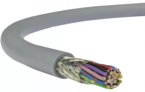 LiYCY 32x0,75 mm2 árnyékolt elektronikai kábel - szürke PVC 350V