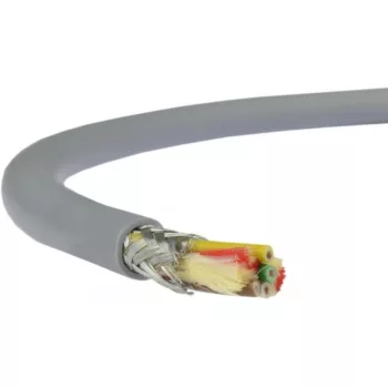 LiYCY 2x2x0,75 mm2 árnyékolt elektronikai kábel - szürke PVC 350V