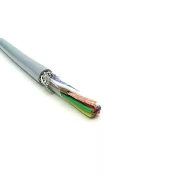 LiYCY 4x2x0,34 mm2 árnyékolt elektronikai kábel - szürke PVC 350V