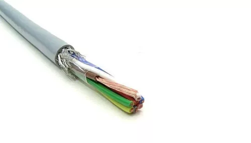 LiYCY 4x2x1,5 mm2 árnyékolt elektronikai kábel - szürke PVC 350V