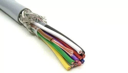 LiYCY 5x2x0,5 mm2 árnyékolt elektronikai kábel - szürke PVC 350V