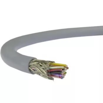 LiYCY 10x2x0,14 mm2 árnyékolt elektronikai kábel - szürke PVC 350V