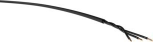 YSLY-OZ (árnyékolatlan kültéri vezérlő) 3x1 mm2 fekete sodrott réz PVC szigetelésű 0,6/1Kv kábel