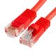 Szerelt patch kábel S/FTP Cat6 0,5 m LS0H PIROS