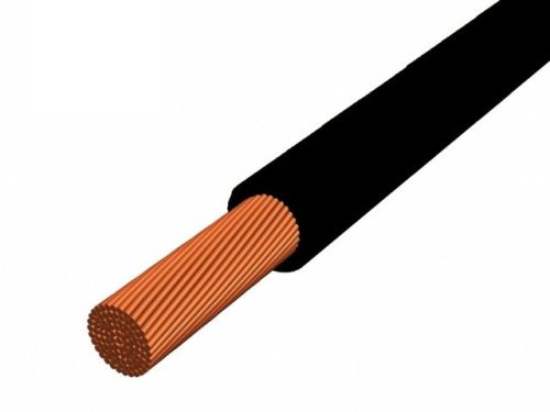 MKH (H07V-K) 1x4 mm2 vezeték - fekete PVC szigetelésű - 100 fm - 450/750V