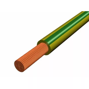 MKH (H07V-K) 1x6 mm2 vezeték - zöld/sárga PVC szigetelésű - 100 fm - 450/750V