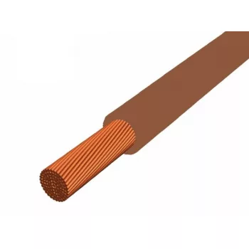 MKH (H07V-K) 1x10 mm2 vezeték - barna PVC szigetelésű - 1 fm - 450/750V