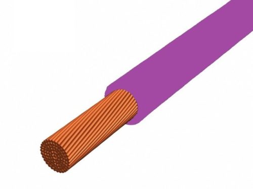 MCSKH (H05V-K) 1x0,5 mm2 lila sodrott réz PVC szigetelésű 300/500V vezeték