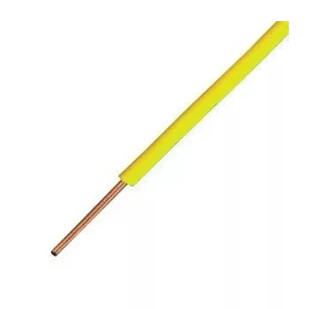 MCS (H05V-U) 1x1 mm² sárga tömör réz vezeték 100 fm