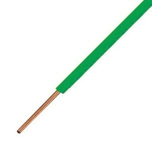 MCU (H07V-U) 1x1,5 mm² zöld tömör réz PVC szigetelésű vezeték – 450/750V