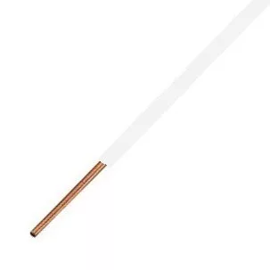 MCU (H07V-U) 1x6 mm² fehér tömör réz PVC szigetelésű vezeték – 450/750V