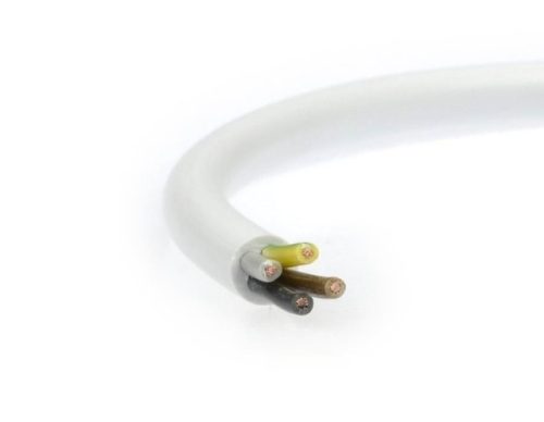 MT (H03VV-F) 4x0,5 mm2 fehér sodrott réz PVC szigetelésű 300/300V kábel