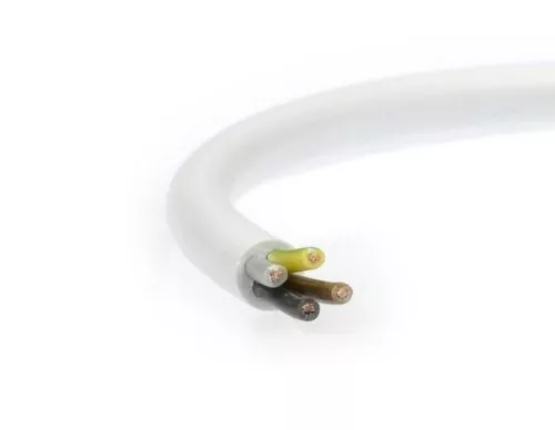 MT H03VV-F 4x0,75 mm² fehér PVC kábel – sodrott réz vezeték 300/300V