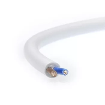 MT H05VV-F 2x1,5 mm² fehér PVC kábel – sodrott réz vezeték 300/500V