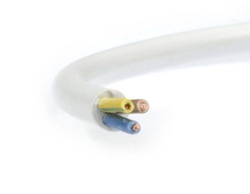MT (H05VV-F) 3x1 mm2, 1 fm kiszerelés, fehér sodrott réz PVC szigetelésű 300/500V kábel