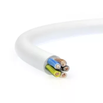 MT H05VV-F 5x0,75 mm² fehér PVC kábel 100m – sodrott réz vezeték 300/500V