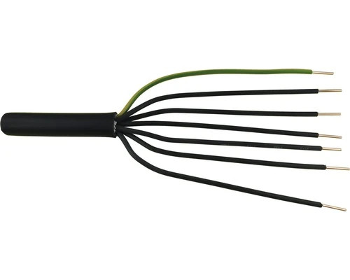 NYY-J (E-YY-J) 7x1,5 mm2 fekete tömör réz PVC szigetelésű 0,6/1Kv erőátviteli földkábel