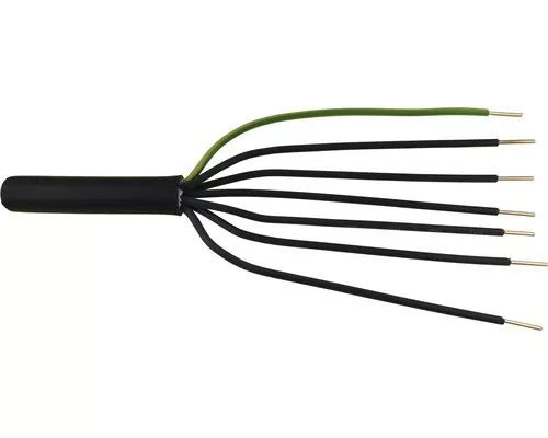 NYY-J (E-YY-J) 7x4 mm2 fekete tömör réz PVC szigetelésű 0,6/1Kv erőátviteli földkábel