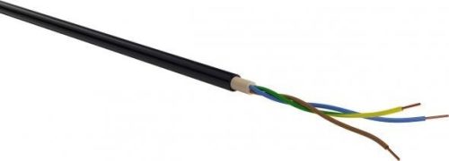 Erőátviteli / földkábel (NYY-O / E-YY-O) 3x10 mm2, fekete, tömör, réz, PVC szigetelésű, 0,6/1Kv-os kábel