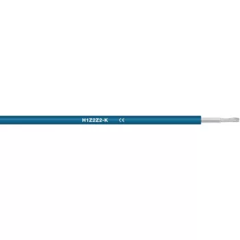   Szolár kábel (H1Z2Z2-K) 1 x 4 kék, sodrott, ónozott réz, UV álló, kültéri, halogénmentes szigetelésű kábel, fotovoltaikus/napelemes rendszerekhez (Solar kábel)