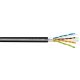 FTP Cat6 kültéri/föld kábel Bitner 500m/dob fekete - 4X2X AWG23/1 PE 350 MHz ( F/UTP - árnyékolt )