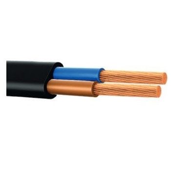 MTL (H03VVH2-F) 2x0,75 mm² fekete sodrott réz kábel 100 fm