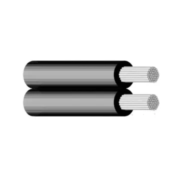   Légkábel kültérre, beltérre (NFA2X) 2x16 mm2, merev, árnyékolatlan, fekete, tömör, alumínium, XLPE szigetelésű, 0,6/1Kv-os kábel