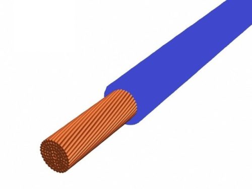 H05Z-K 1x1 mm2 kék 300/500V sodrott réz halogenmentés szigetelésű vezeték