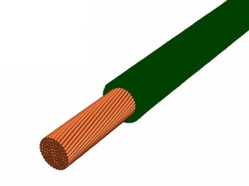 H05Z-K 1x1 mm2 zöld 300/500V sodrott réz halogenmentés szigetelésű vezeték