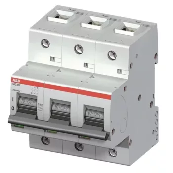   ABB S803B-B32 kismegszakító 3P, 32A, B karakterisztika, 16kA (ABB 2CCS813001R0325, S803BB32)