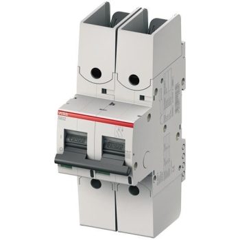  ABB S802S-UCB10-R kismegszakító DC áramkörökhöz, 2P, 500V DC, 10A, UC-B karakterisztika, 50kA, kábelsaru bekötéséhez (ABB 2CCS862002R1105, S802SUCB10R)