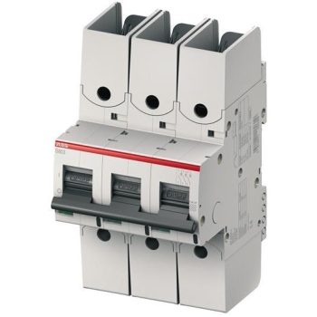   ABB S803S-UCB10-R kismegszakító DC áramkörökhöz, 3P, 750V DC, 10A, UC-B karakterisztika, 50kA, kábelsaru bekötéséhez (ABB 2CCS863002R1105, S803SUCB10R)