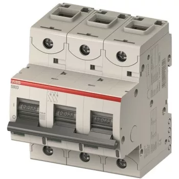   ABB S803C-B10 kismegszakító 3P, 10A, B karakterisztika, 25kA (ABB 2CCS883001R0105, S803CB10)