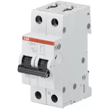   ABB S201-B6NA kismegszakító 1P+N, 6A, B karakterisztika, 6kA (ABB 2CDS251103R0065, S201B6NA)