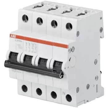   ABB S203-C0,5NA kismegszakító 3P+N, 0,5A, C karakterisztika, 6kA (ABB 2CDS253103R0984, S203C0,5NA)