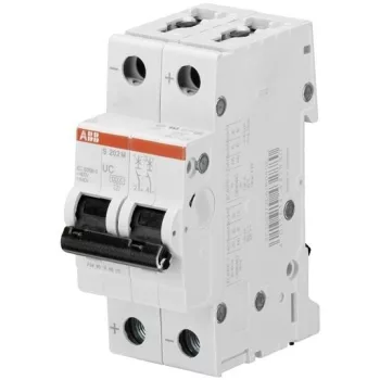   ABB S202M-B6UC kismegszakító DC áramkörökhöz, 2P, 440V DC, 6A, B karakterisztika, 10kA (ABB 2CDS272061R0065, S202MB6UC)